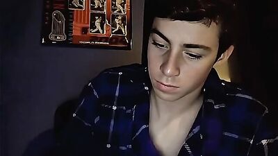 Shaved Ginger Guy with a Huge Cock - AI Enhanced Webcam Frat Boy Cum Shots