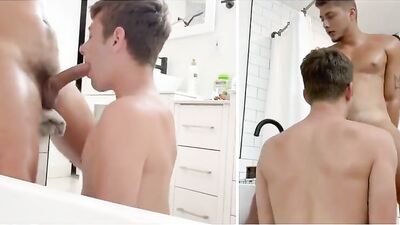 Double Cam Twinks Action Bareback Cum Shots - Explosive Orgasms!