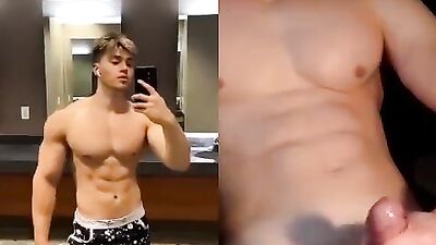 Ultimate Cutie Fit TikToker Stroking His Big Cock