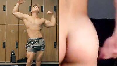 Ultimate Cutie Fit TikToker Stroking His Big Cock