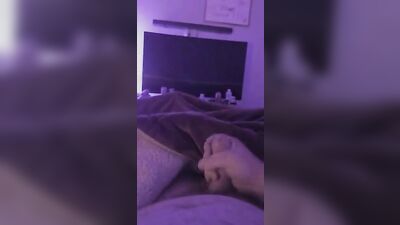 Cumming after a couple hours of jerking off