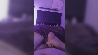 Cumming after a couple hours of jerking off