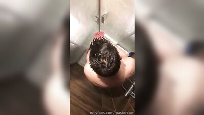 Cum-Shower Jack-Off: Eating Cute Blonde Amateur Cam