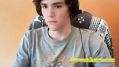 German Webcam Sessions with Cute Brunette Guys - Handjobs and Solo Masturbation