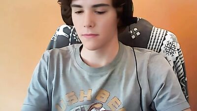 German Webcam Sessions with Cute Brunette Guys - Handjobs and Solo Masturbation