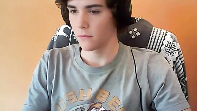 German Webcam Sessions with Cute Brunette Guys - Handjobs and Solo Masturbation