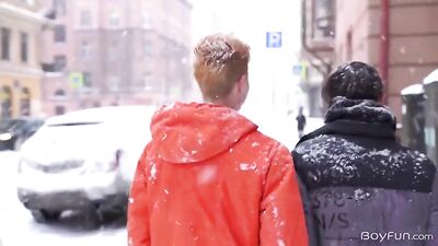 Winter Twink Lust: Bareback Cum Shots Oral