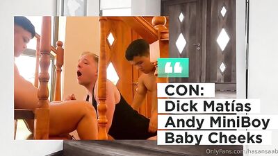 Bareback Muscle Party Orgy with Latino Dwarf Cumshots!