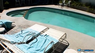 Undie Twinks in the Sun: Poolside Jack-Offs!