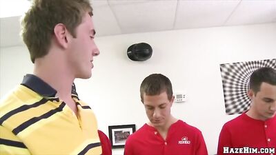 Frat Hazing Frenzy - Gay Sex Fetish Oral Cumshots Action!