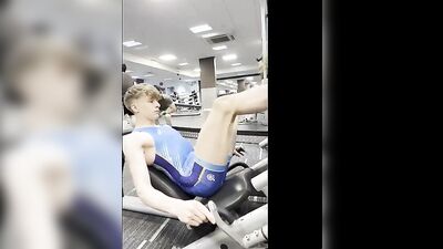 Back in Action: AIDENs Gym Workout! Blond Muscle Boys Solo Web-Cam!