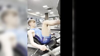 Back in Action: AIDENs Gym Workout! Blond Muscle Boys Solo Web-Cam!