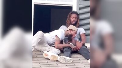 Gangstas Paradise: The Homies Post Up and Watch the Movement Around the Spot - Gay Porn Video