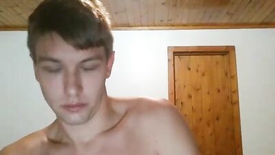 Jacked Cute Blonde Boys: Muscle Web-Cam Handsome Cum Shots