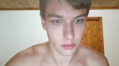 Jacked Cute Blonde Boys: Muscle Web-Cam Handsome Cum Shots