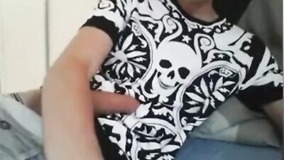 Jerking My Cock Between Homework - A Big Load Of Bogota Twinks