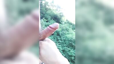 Sticky Slow Motion Instant Replay: Gay Amateur Public Outdoor Web-Cam Cum Shots