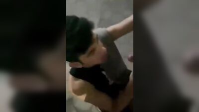 Gay Porn: Slutty Boy Follows the Instructions... Drunken Oral Outside Public Action!