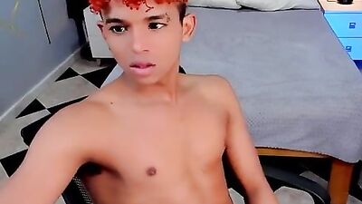 Gay Porn Stunner - Latino Jerks & Flashes on Cam!