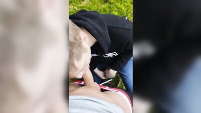 Walking in the park and got Horny