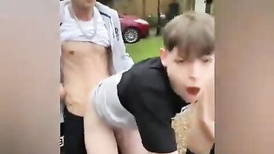 Gangbang with Blond Amateurs - Group Sex in the Outdoors