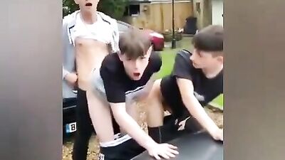 Gangbang with Blond Amateurs - Group Sex in the Outdoors