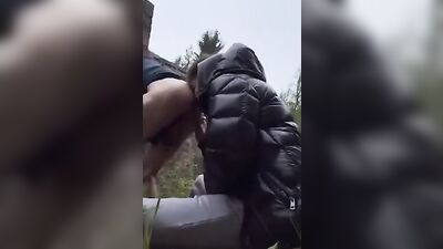 Outdoor Amateur Bareback Fun with British Lads