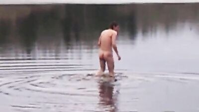 Gang of Skinny Dipping Twink Boys Porn in Freezing Water! - Russia