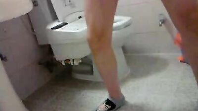 Raw Sex in Public Toilets: Caught Amateurs Porn Wanking!