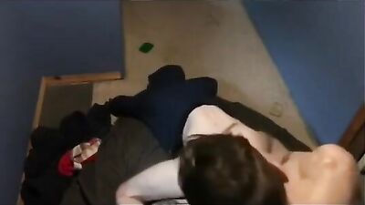 Gay Teen Bareback Porn: Creams & Licks up the Hole