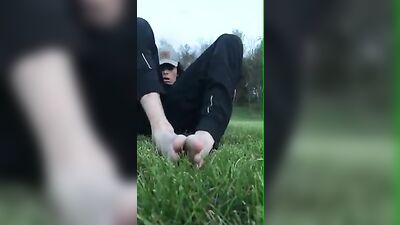 Gardening with the Young Bucks - Cum Shots and Handjobs in Public!