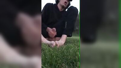 Gardening with the Young Bucks - Cum Shots and Handjobs in Public!