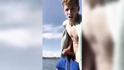 Gay Porn Excitement: Big Cock Teen Boys Outdoor Jerk-Off by the Lake!
