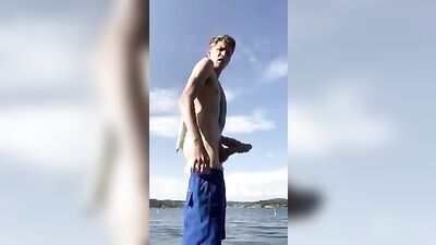 Gay Porn Excitement: Big Cock Teen Boys Outdoor Jerk-Off by the Lake!