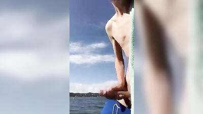 Gay Porn Excitement: Big Cock Teen Boys Outdoor Jerk-Off by the Lake!