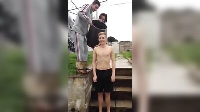 Wet & Wild: Bucket Challenge Gone Awry - Boy Stripped Bare in Public!