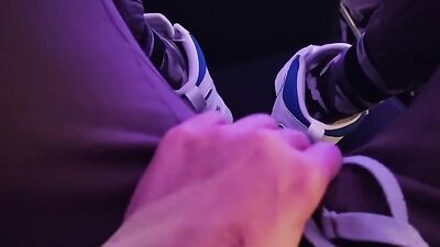 Shoes Lovers Delight: A Foot Fetish Handjob on Mes nouvelles baskets Adidas