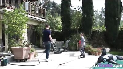 Young Stepsiblings by the Pool Heat Up the Outdoor Action!