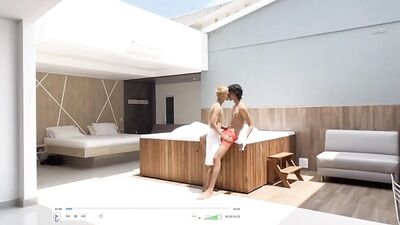 BIG CUM MEGA SHOOT with Angel and Carl - Twink Friends Horny Afternoon