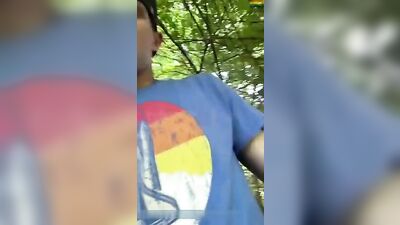 Gay Outdoor Cock Jerking Flexation with Web-Cam Twinks!