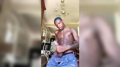 Black Teen Twink Cumshots: BBC Threesome with Hot BBC Action