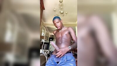 Black Teen Twink Cumshots: BBC Threesome with Hot BBC Action