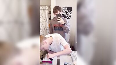 Gay Porn: Dirty Talk while Brushing Teeth!