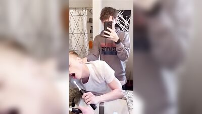 Gay Porn: Dirty Talk while Brushing Teeth!