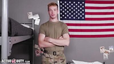 Military Men: Redheaded Giants Big Dick Showdown