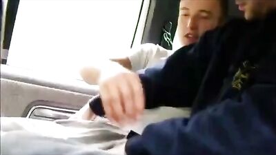 Twink College Blowjobs on Wheels: Amateur Boys in Action!