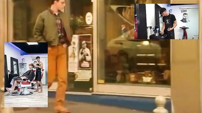 Gangbang in Barber Shop: Asian Blond Boys Fetish Fun Handjobs