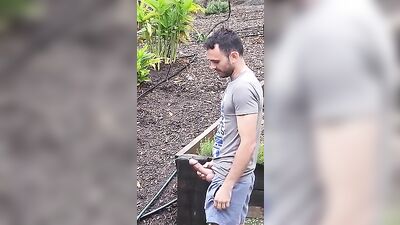 Hard Piss Hung Dick Public Outside Thick Harry