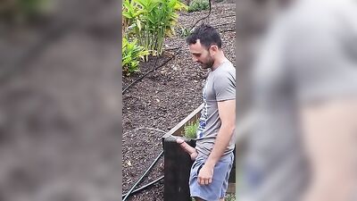 Hard Piss Hung Dick Public Outside Thick Harry