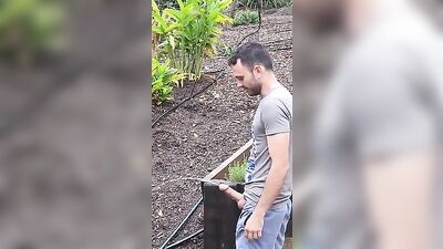 Hard Piss Hung Dick Public Outside Thick Harry